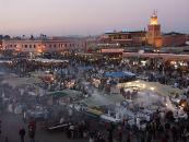 Jemaa El Fna Square or Djema El Fna square. The views and distinct smells of the famous Morroco square market where dishes from all around Morocco are for yours to taste and savour. cheapflightsia the online website tool which will help you to find cheap flights to Marrrakech whenever you are looking to book airline tickets 