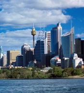 views of business centre in sydney harbour