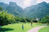 cape town view of the botanical gardens park in south africa
