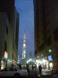 The ground level views of the market side facing the Masjid Al Nabi in Madinah Saudi Arabia close to gate 44 cheapflightsia the online website tool which will help you in finding cheap flights to Madinah