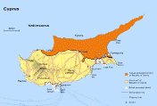 map of cyprus - cheapflightsia helps finding cheap flights to cyprus